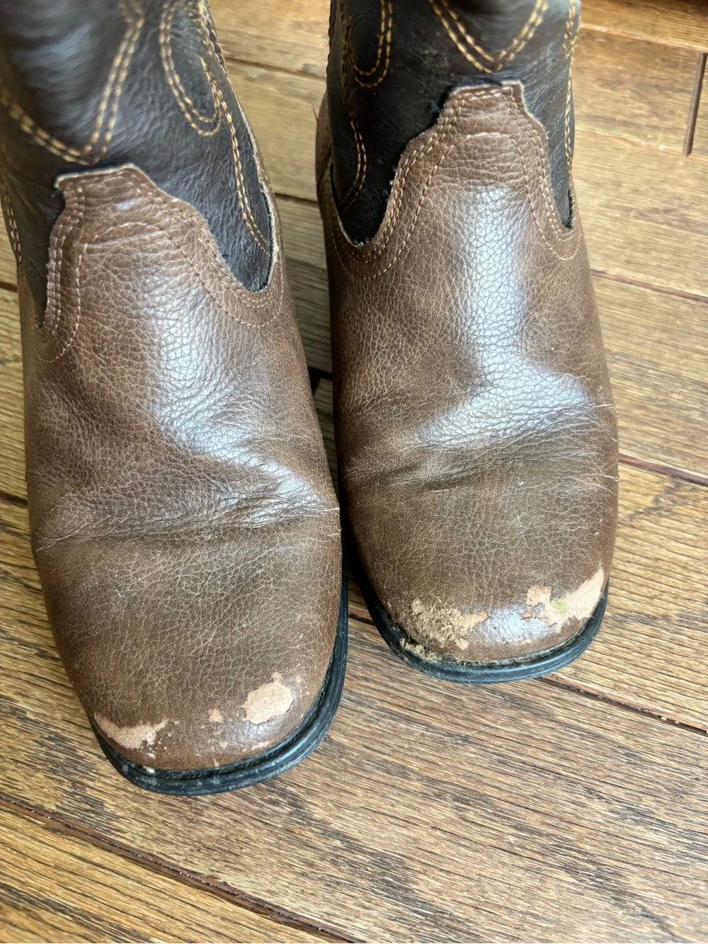 Kids Jared brown cowboy boots size 1
